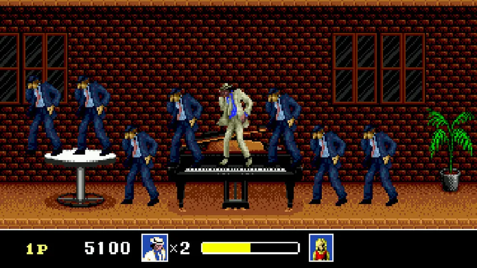 Michael Jackon no clássico game Moonwalker