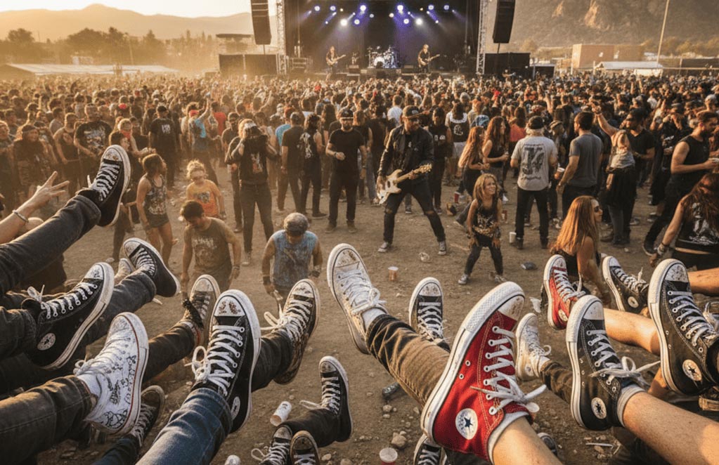 A rebeldia nos pés: como o tênis All Star se tornou o símbolo do Rock