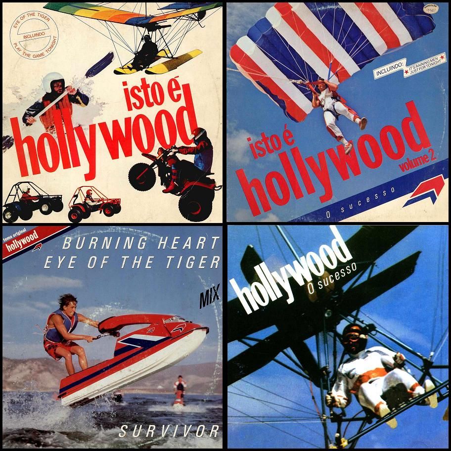 Capa dos álbuns com as músicas dos comerciais Hollywood