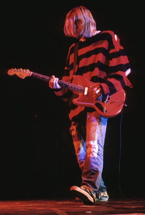músicos ícones da moda: Kurt Cobain
